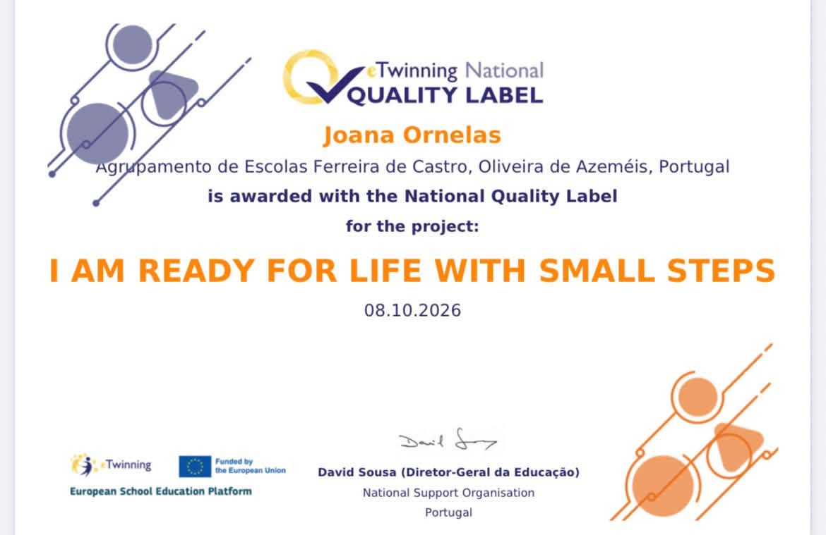 I AM READY FOR LIFE WITH LITTLE STEPS Joana Carla Terra