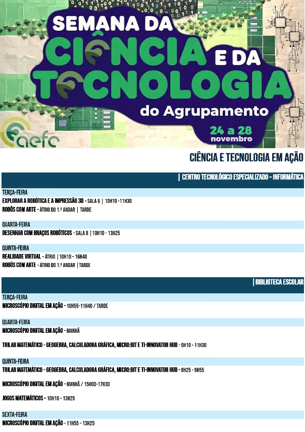 SEMANA DA CINCIA E DA TECNOLOGIA2025