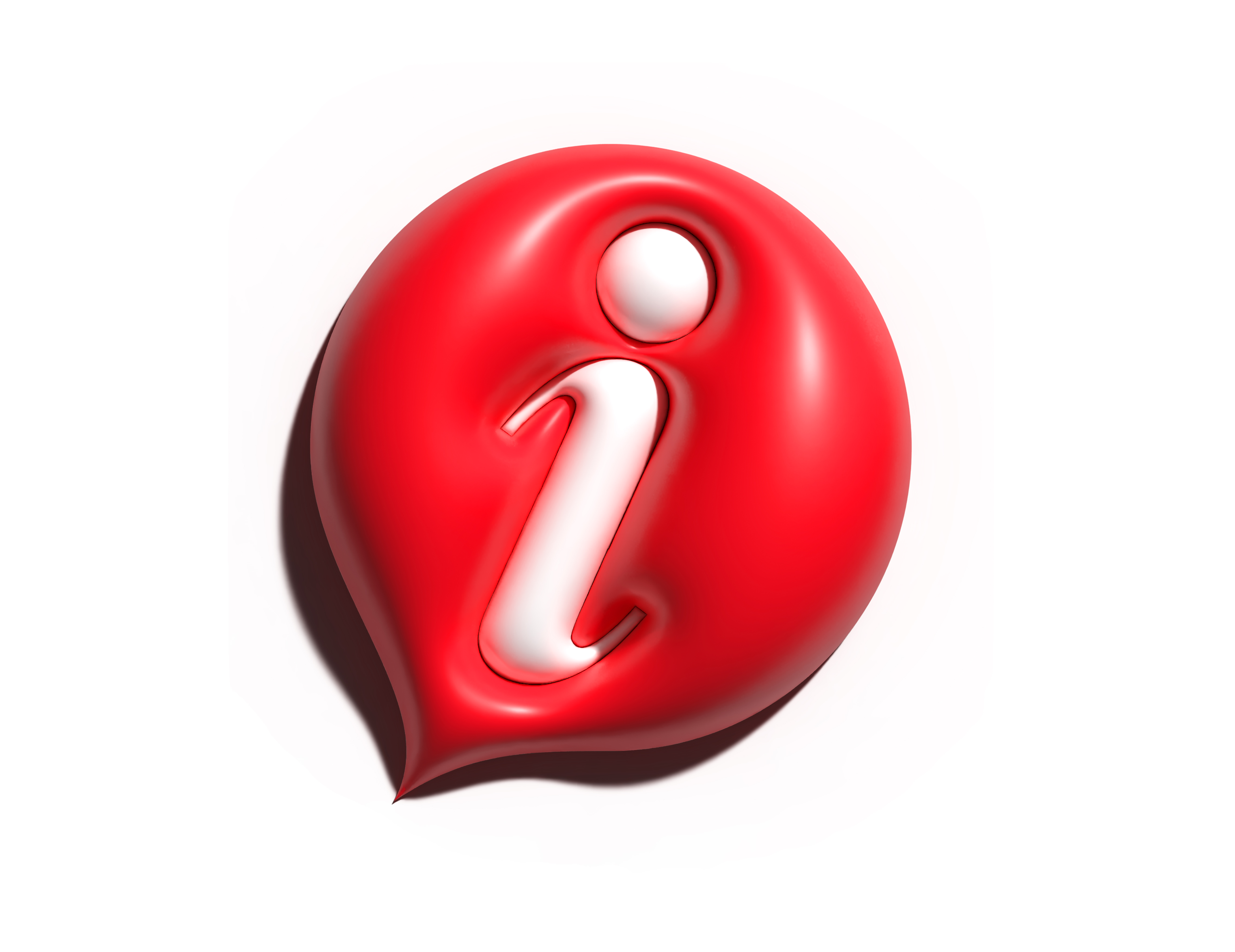 information web icon 3d design element