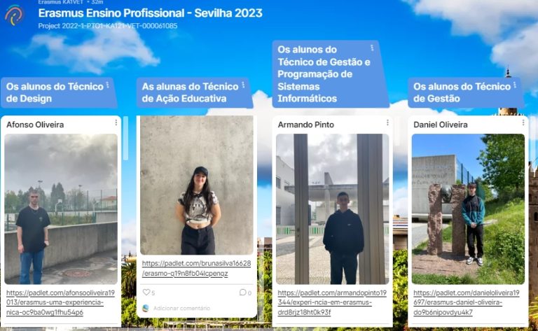 Alunos do Ensino Profissional em Formação Contexto Trabalho em Sevilha | Erasmus + VET